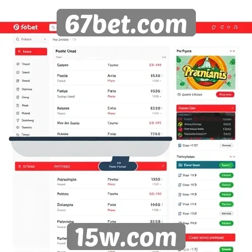 Interface e experiência do usuário no 67bet.com